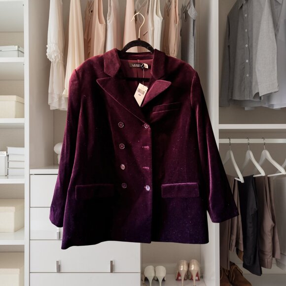 Lauren Ralph Lauren Velvet Jacket Size 18W NWOT - Picture 3 of 4